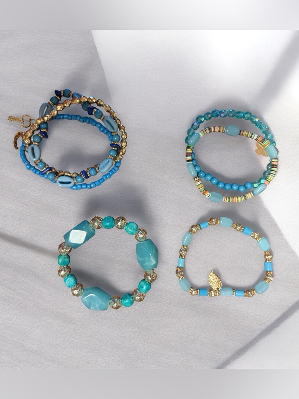 Lot of Four Turquoise Bracelets/Bracelet Sets